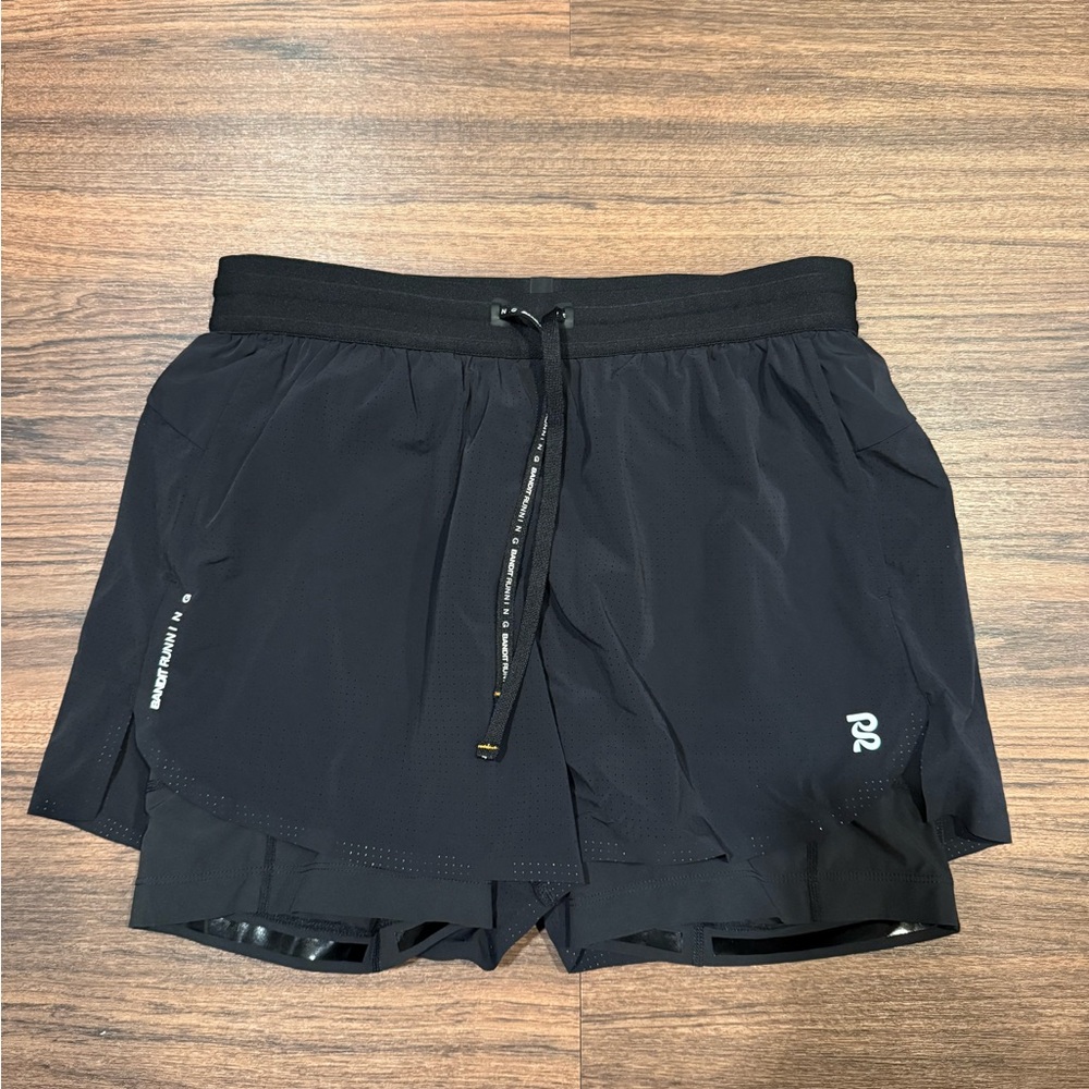 Bandit Running Men’s 2-in-1 Run Short. Size Small
